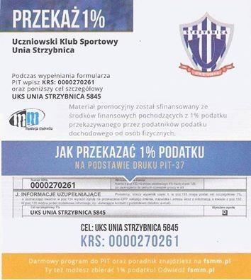 WSPARCIE UNII - 1% PODATKU